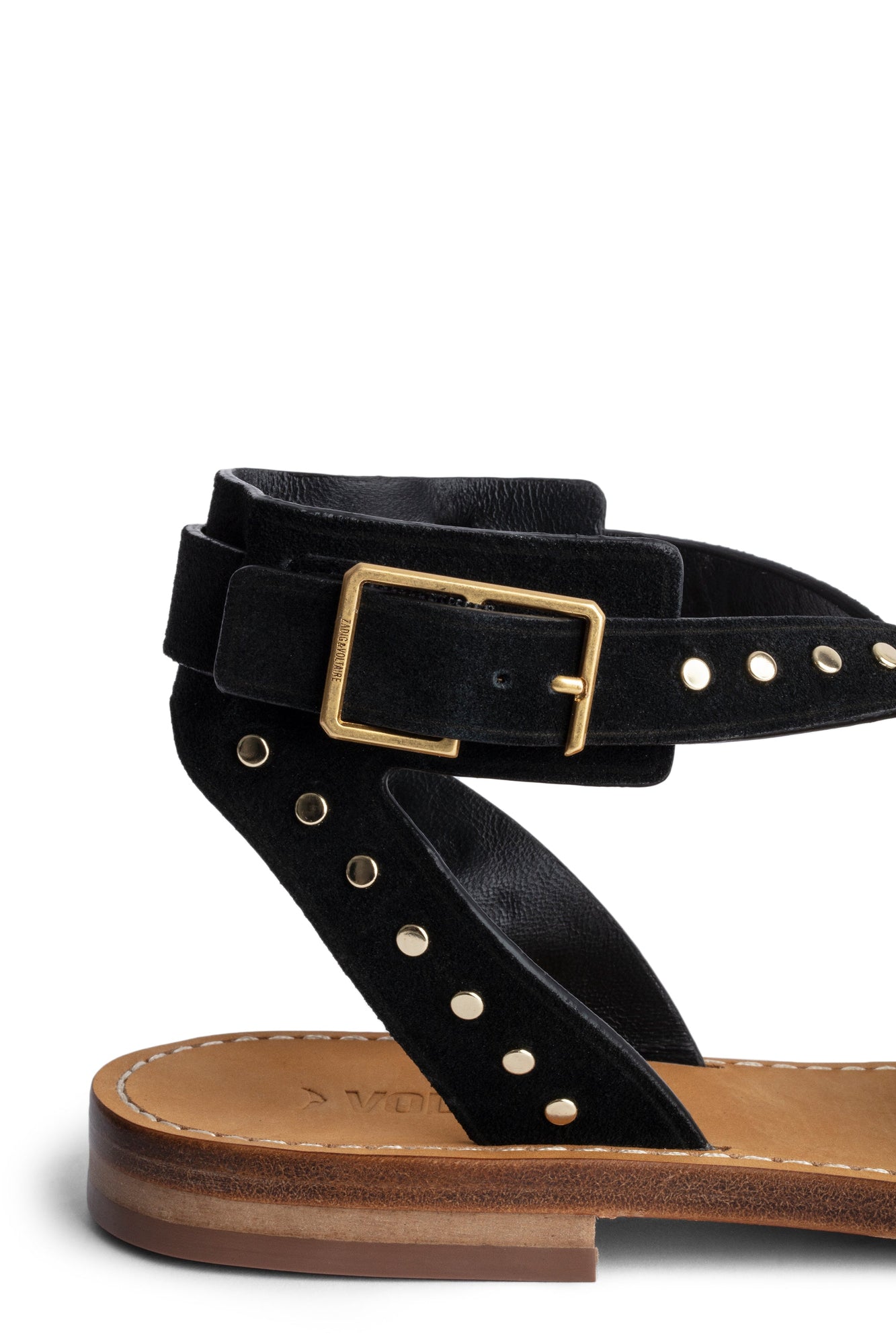 Womens | Cecilia Caprese Suede + Studs | Black