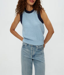 Sia Sleeveless Sweater | Fountain