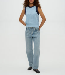 Sia Sleeveless Sweater | Fountain