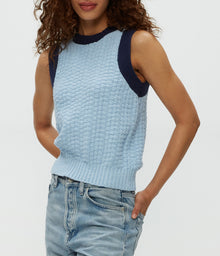 Sia Sleeveless Sweater | Fountain