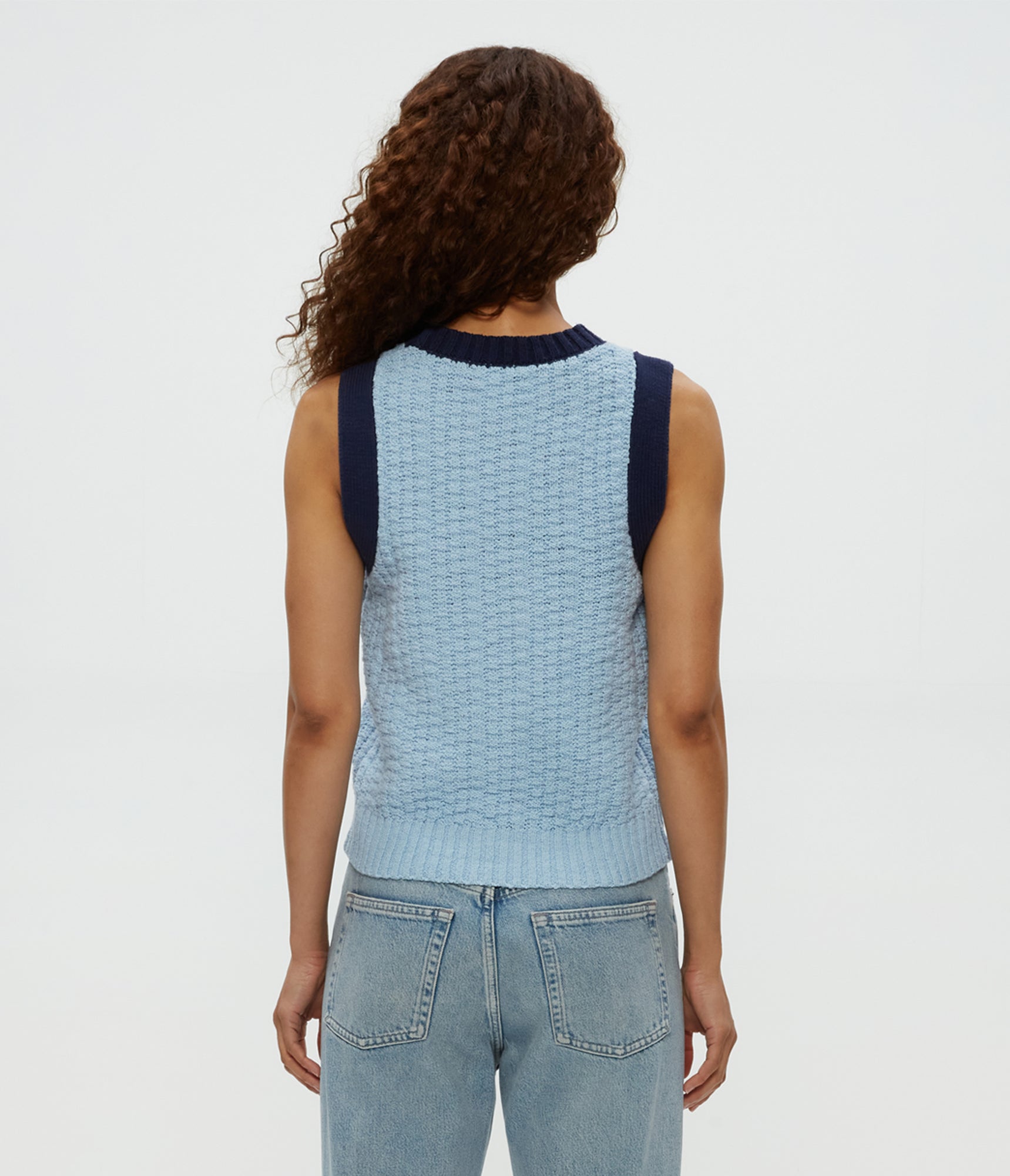 Sia Sleeveless Sweater | Fountain