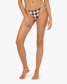 Tie Bottom | Pale Gold/Black