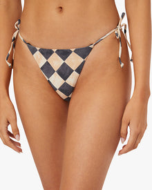 Tie Bottom | Pale Gold/Black