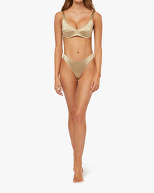 Scoop Underwire Top | Pale Gold