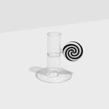Swirl Candle Holder | Black/White
