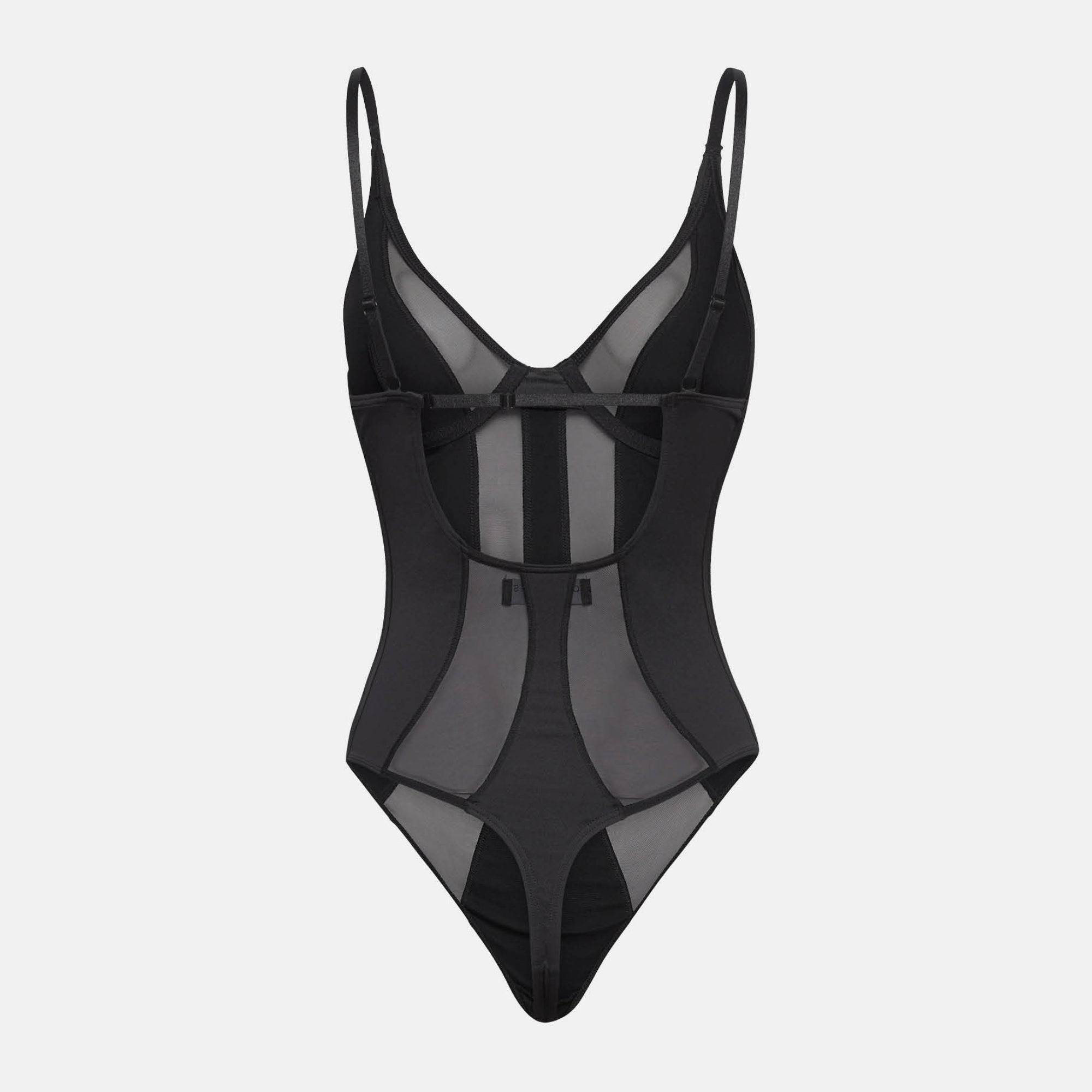 OW Collection SWIRL Bodysuit Account 002 - Black Caviar