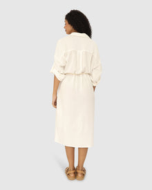 Women | Seven Wonders Maxi Shirt Dress | White