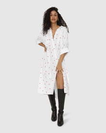 Women | Seven Wonders Maxi Shirt Dress | Cupid