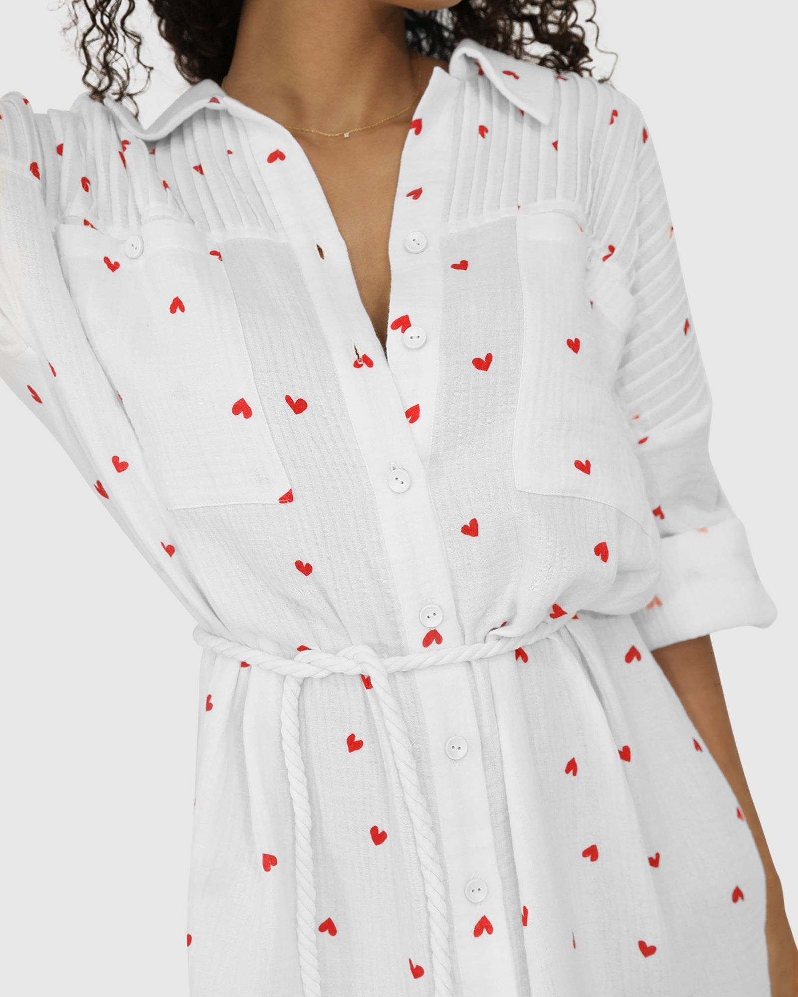 Women | Seven Wonders Maxi Shirt Dress | Cupid