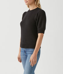Astrid Puff Sleeve Sweater | Black