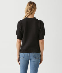 Astrid Puff Sleeve Sweater | Black