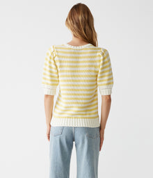 Merle Striped Crew Neck Sweater | Lemonade