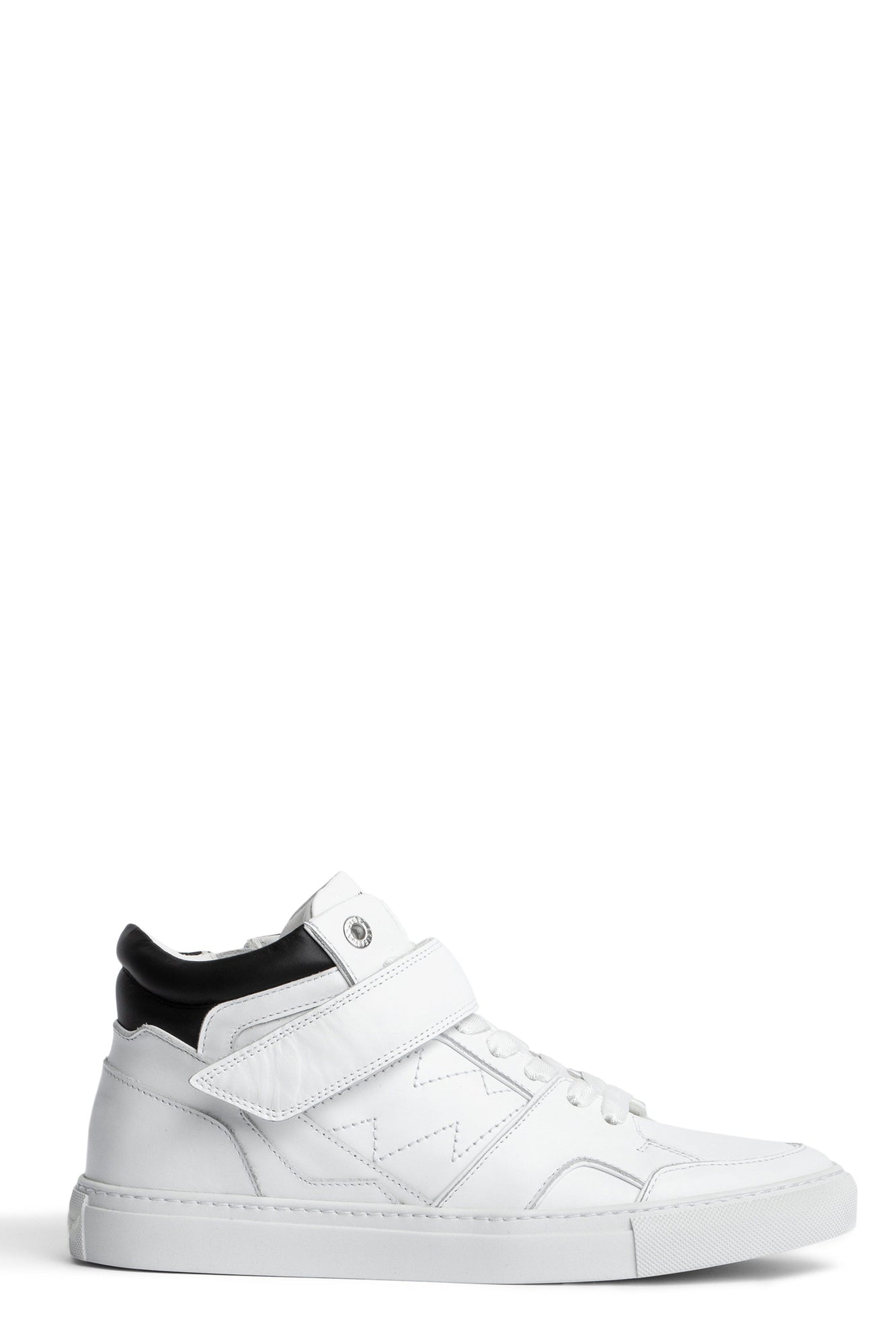 Mid Flash Smooth Calfskin  | White