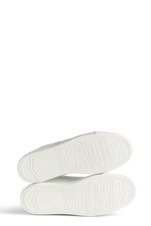 High Flash Smooth Calfskin Graffiti Sneakers | White