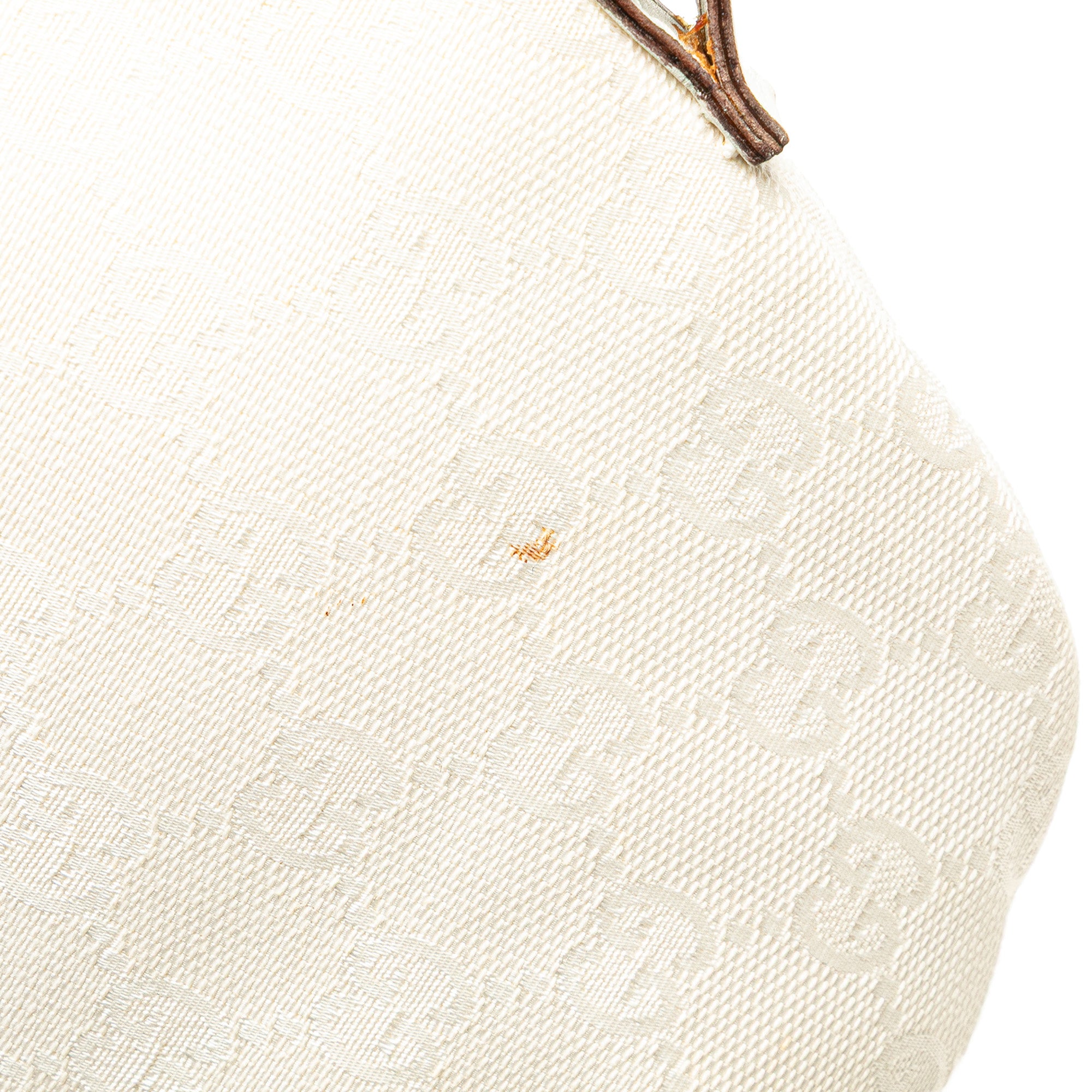 Gucci | Pre-Owned GG Canvas Hobo | White