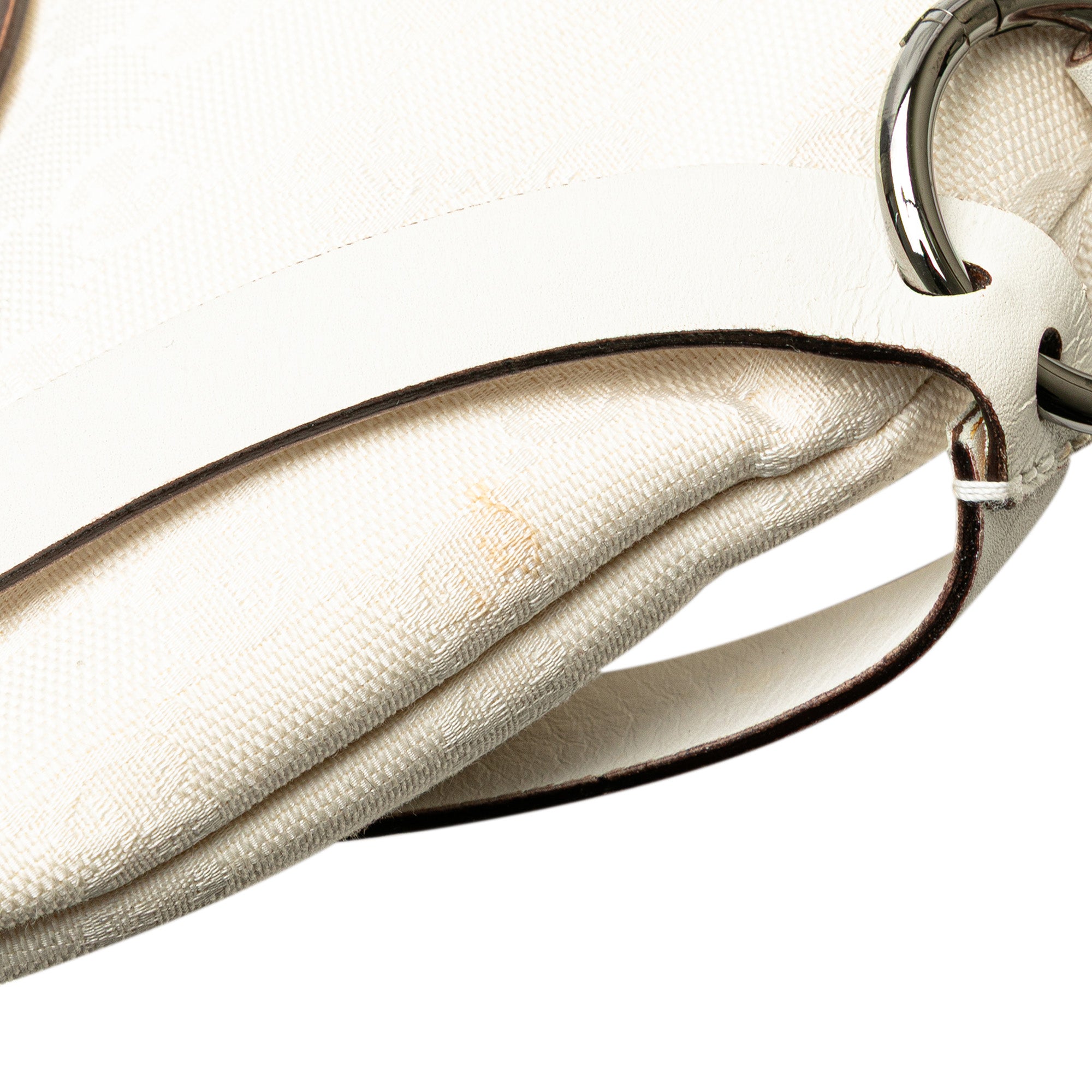 Gucci | Pre-Owned GG Canvas Hobo | White