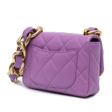 Chanel | Pre-Owned Mini Quilted Lambskin Funky Town Flap | Purple