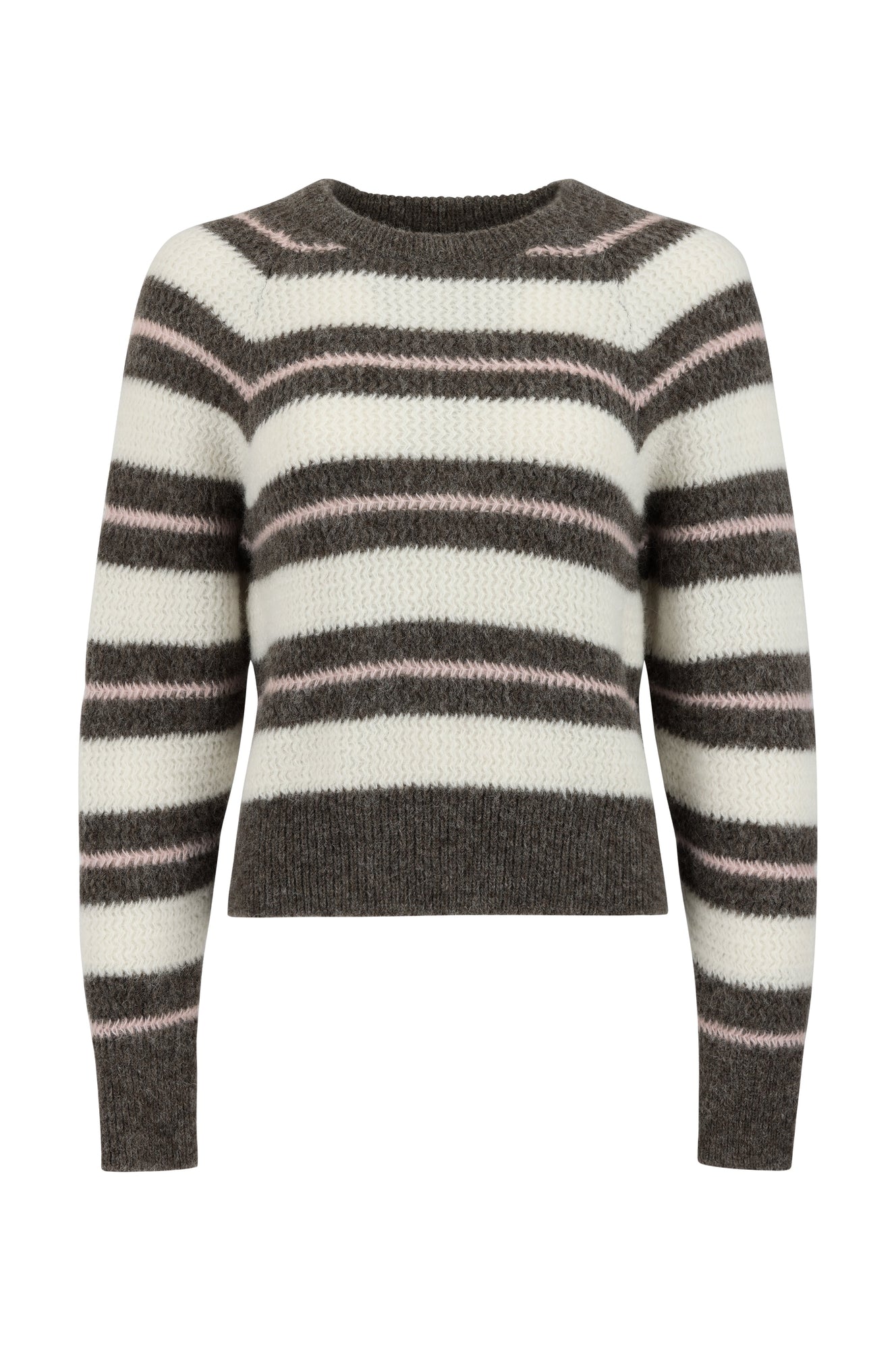 AMO Denim | Sydney Sweater in Cocoa/Bone Multi