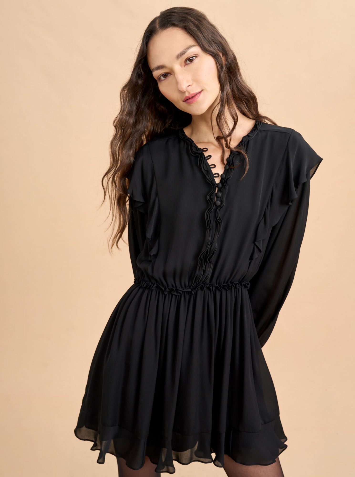 Sylvia Mini Dress | Black