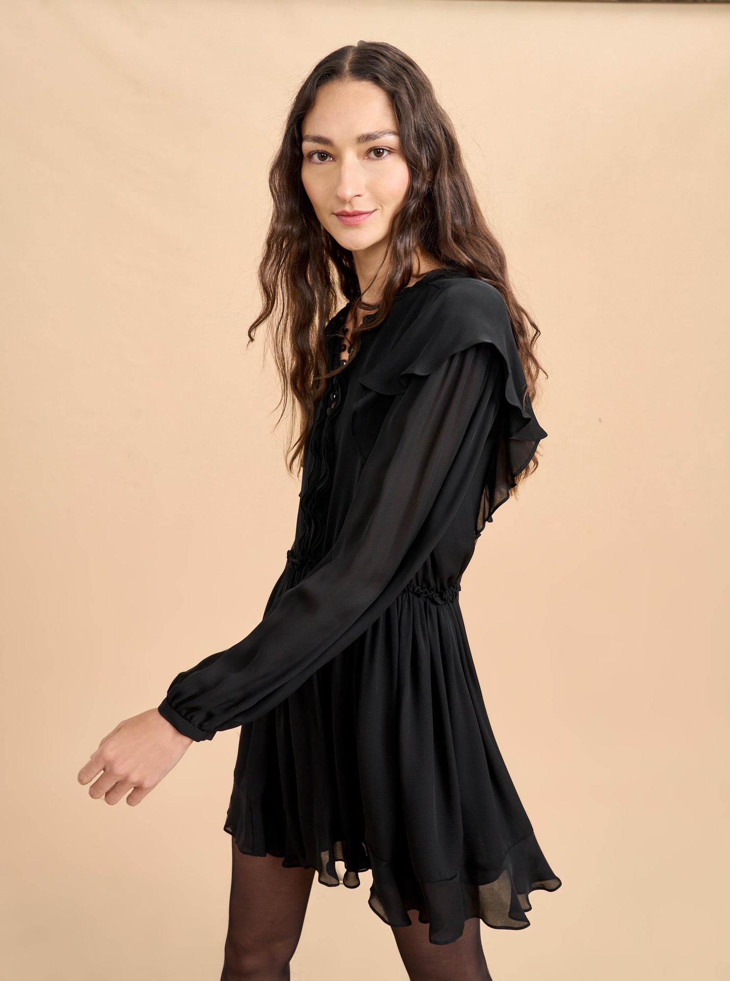 Sylvia Mini Dress | Black