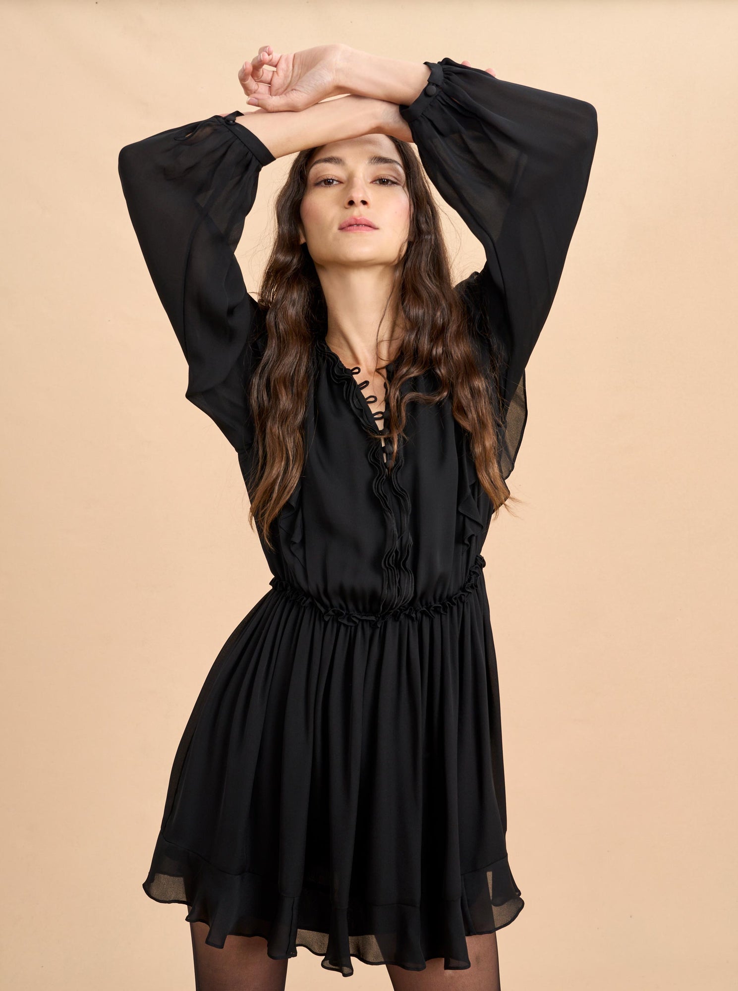 Sylvia Mini Dress | Black