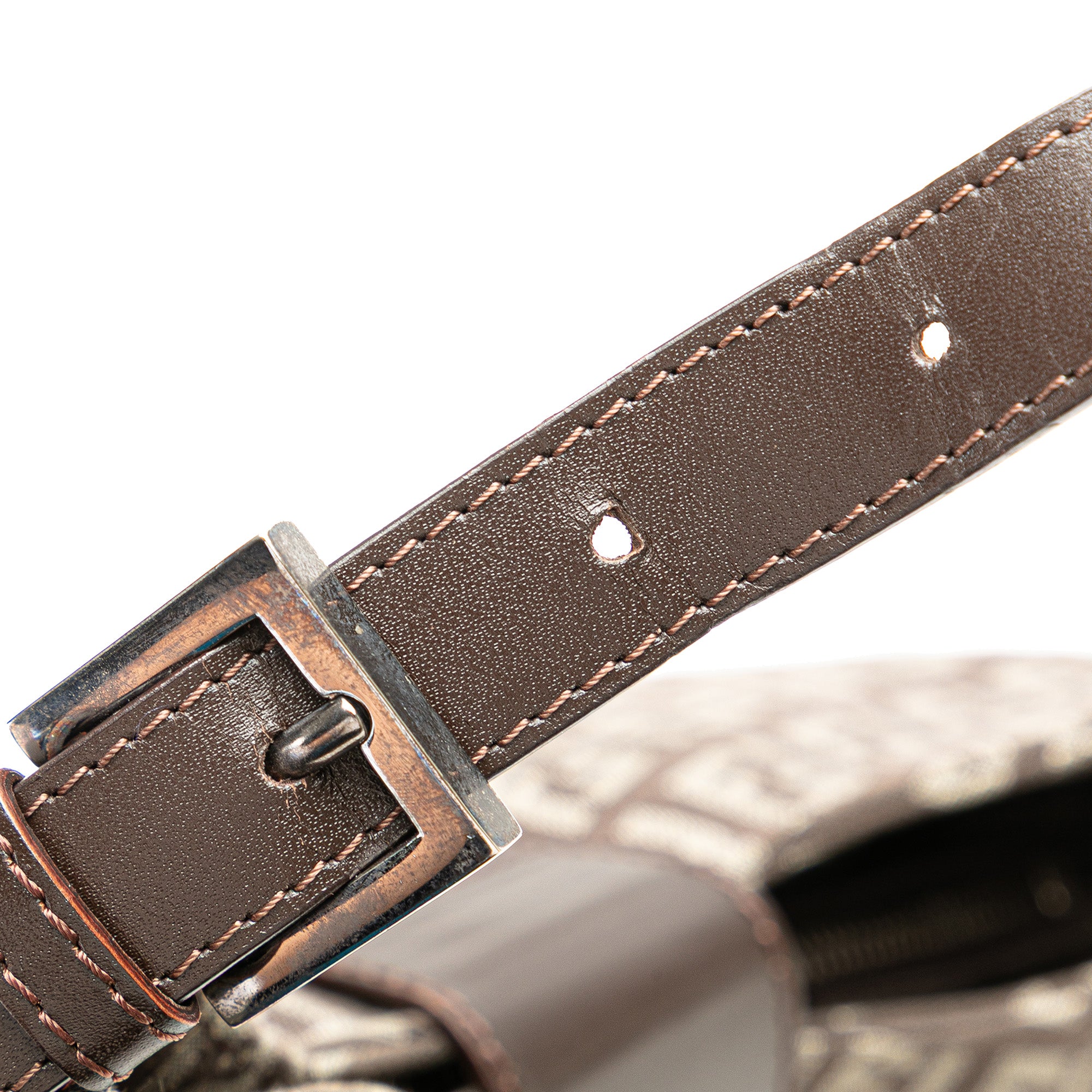 Fendi | Pre-Owned Zucchino Canvas Shoulder Bag | Brown