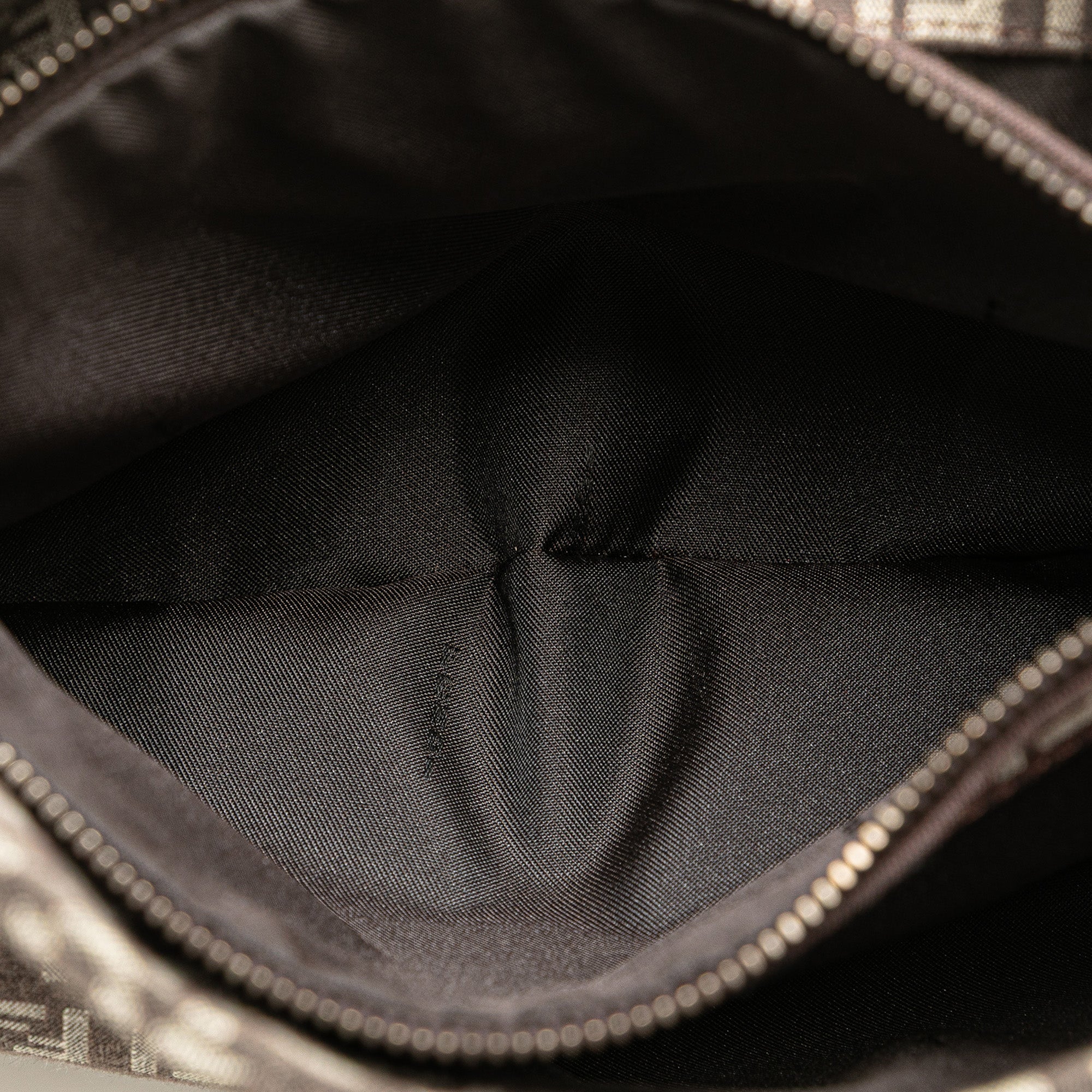 Fendi | Pre-Owned Zucchino Canvas Shoulder Bag | Brown