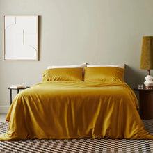 Airy CleanBamboo Sateen+ Duvet Cover | Full Queen | Saffron