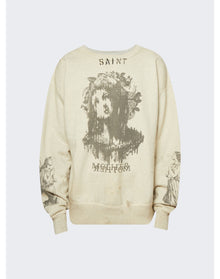 Saint Mxxxxxx x Denim Tears | Men | Crewneck Mother Sweater | Grey