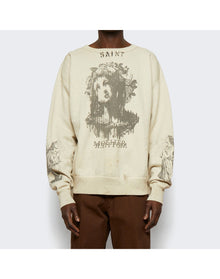 Saint Mxxxxxx x Denim Tears | Men | Crewneck Mother Sweater | Grey