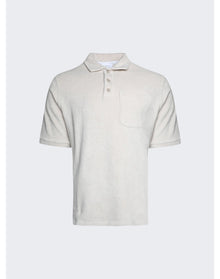 Saintwoods | Men | Terry Cotton Polo | Light Grey