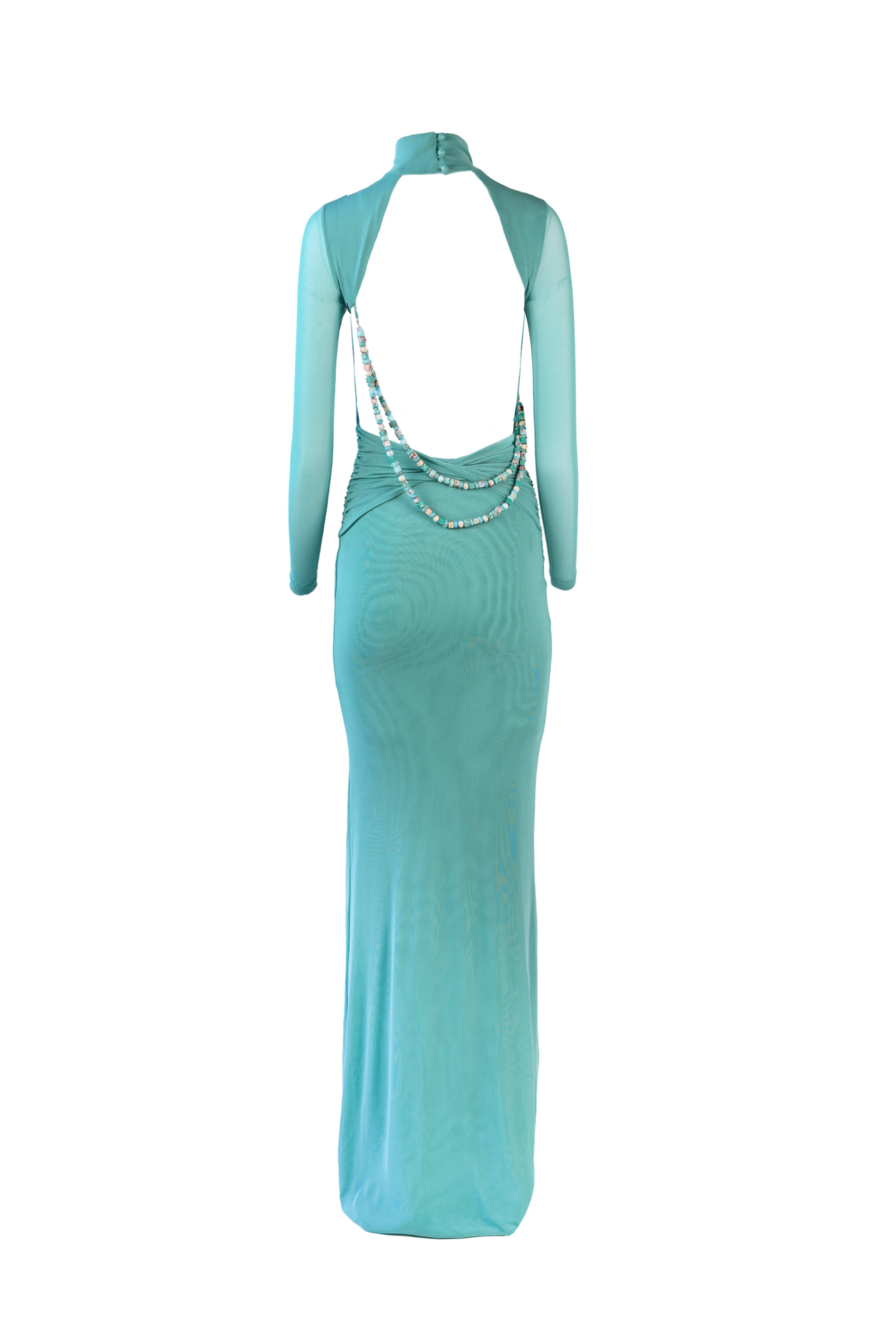 Womens | Salome Beaded Dress | Teal
