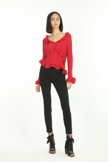 Sander Blouse | Lipstick Red