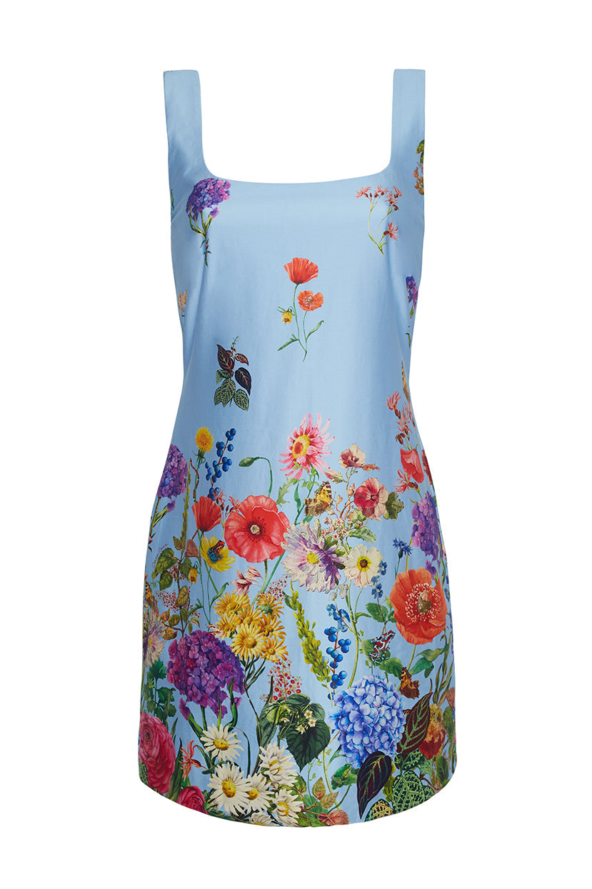 Sandra Dress | Bloom Border Serenity