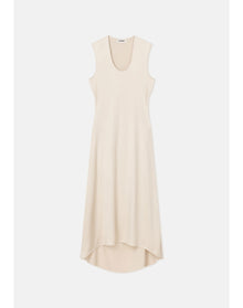 Sansa | Satin Asymmetrical Midi Dress | Silver