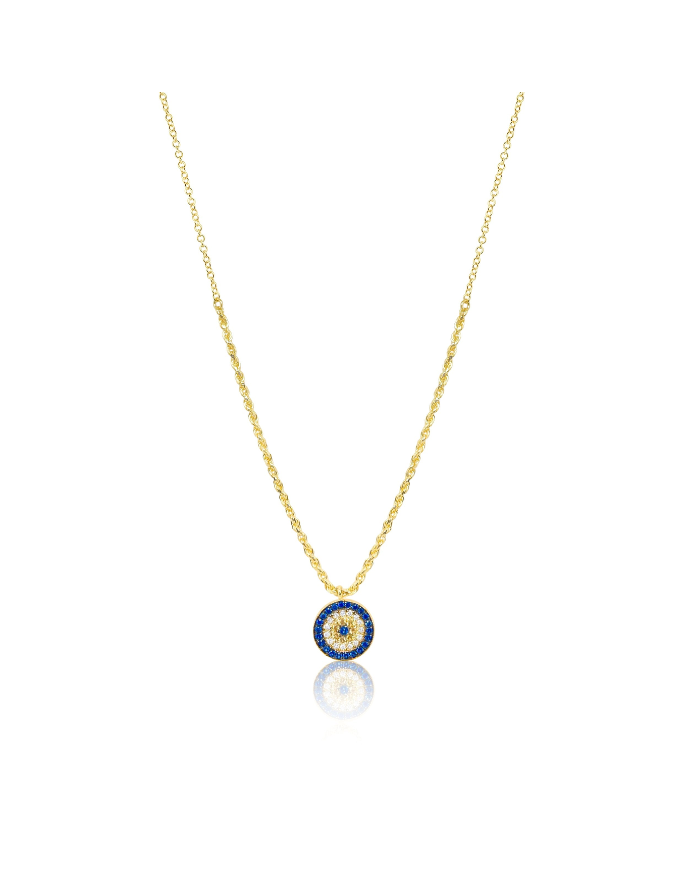 Sapphire Evil Eye Necklace | Blue