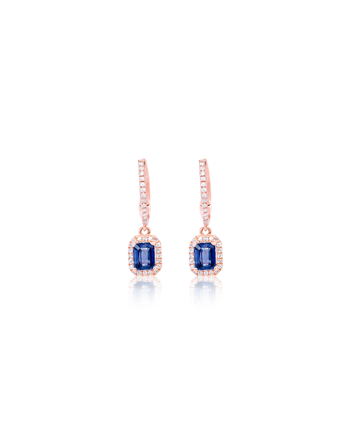 Sapphire Huggies | Blue