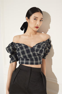 Sara Top | Plaid