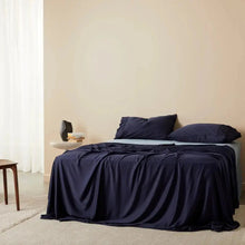 Ocean | Sateen + Duvet Cover Made with 100% Organic Bamboo #Color_ocean