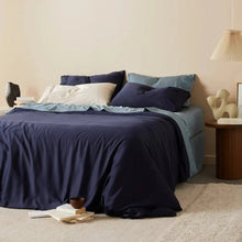 Ocean | Sateen + Duvet Cover Made with 100% Organic Bamboo #Color_ocean