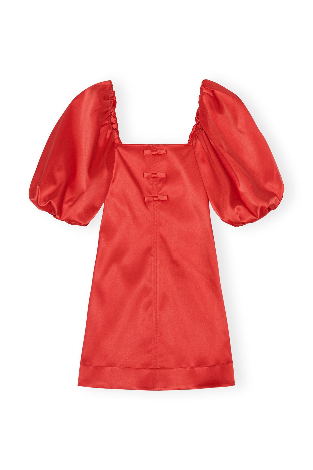 Satin Mini Dress | Racing Red