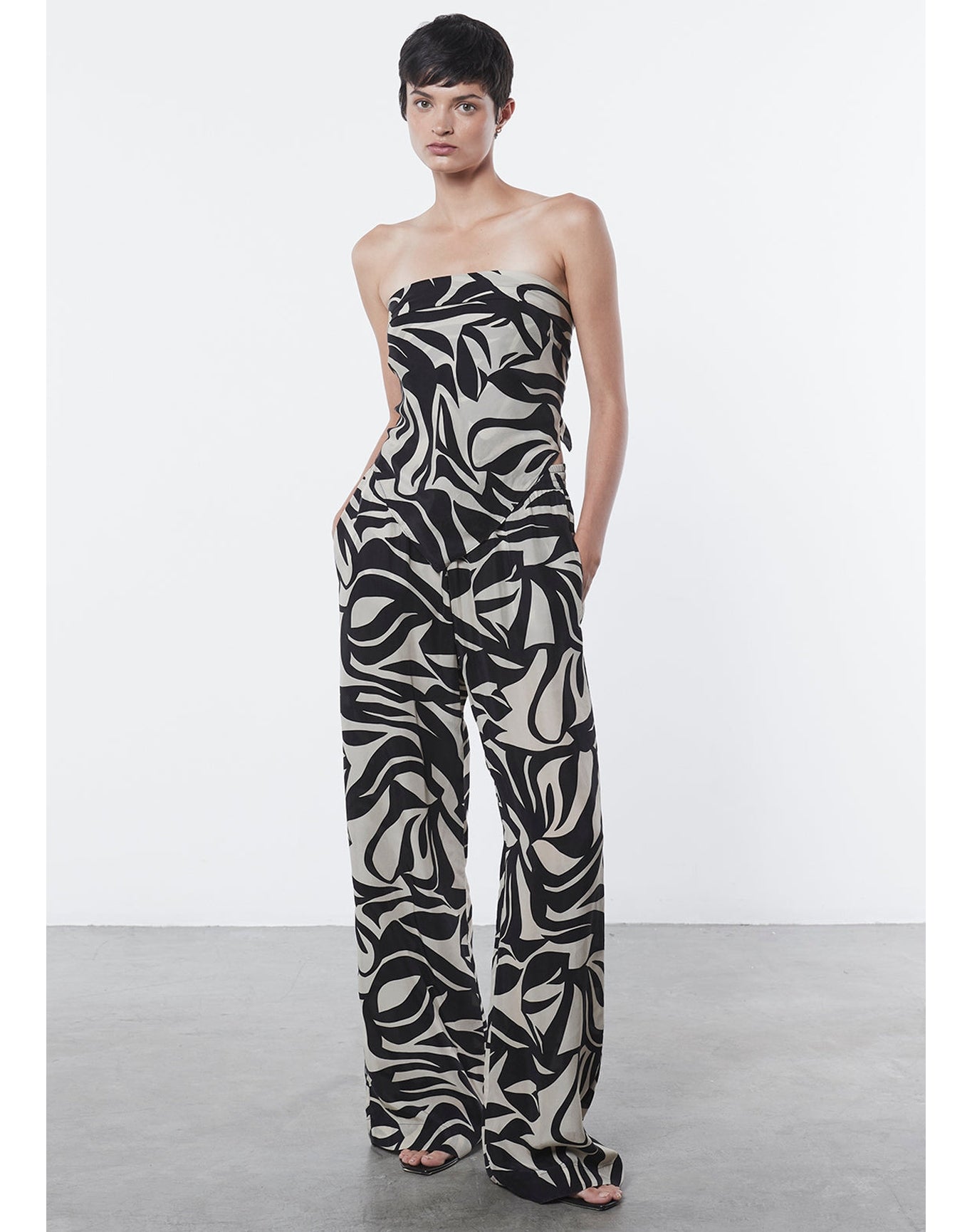 Scarf Top | Abstract Tropical