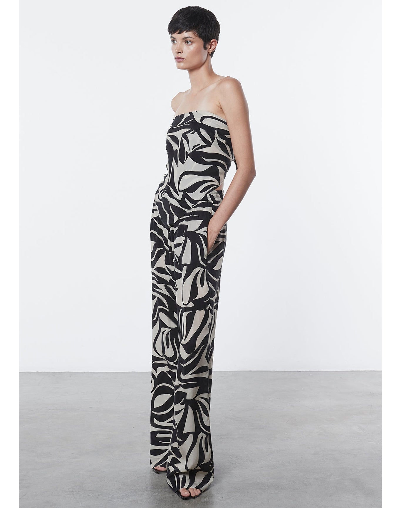 Scarf Top | Abstract Tropical