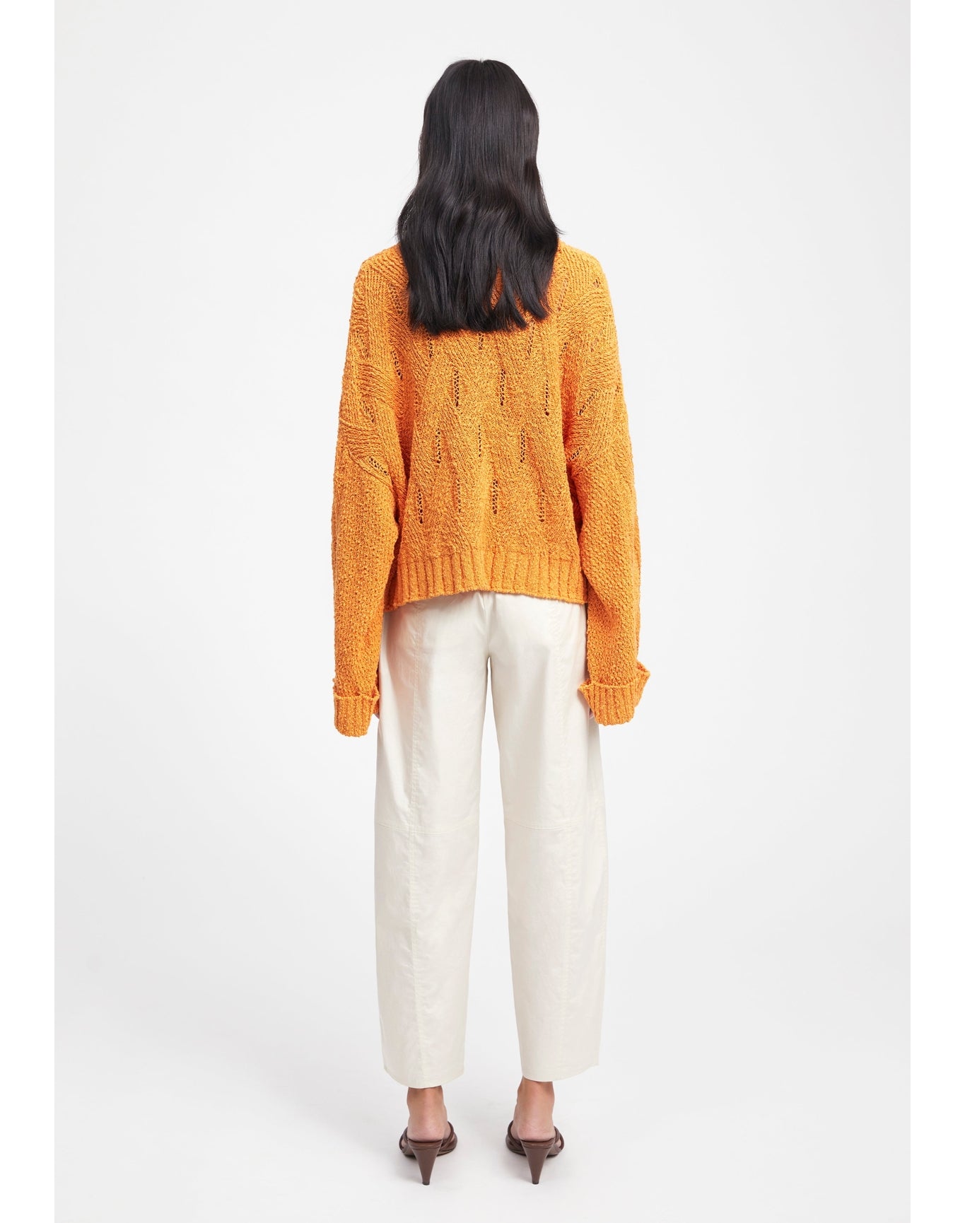 Scott | Rustic Cardigan | Orange