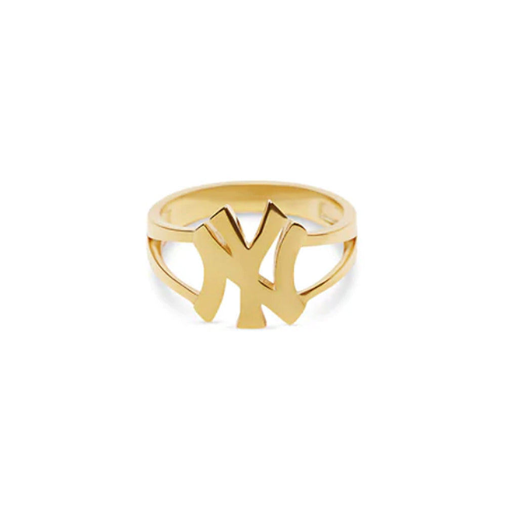 Ny Yankees Cut Ring | 18KT Gold Vermeil & Sterling Silver