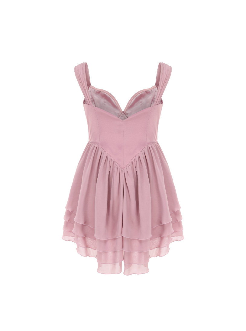Sheila Chiffon Dress | Pink
