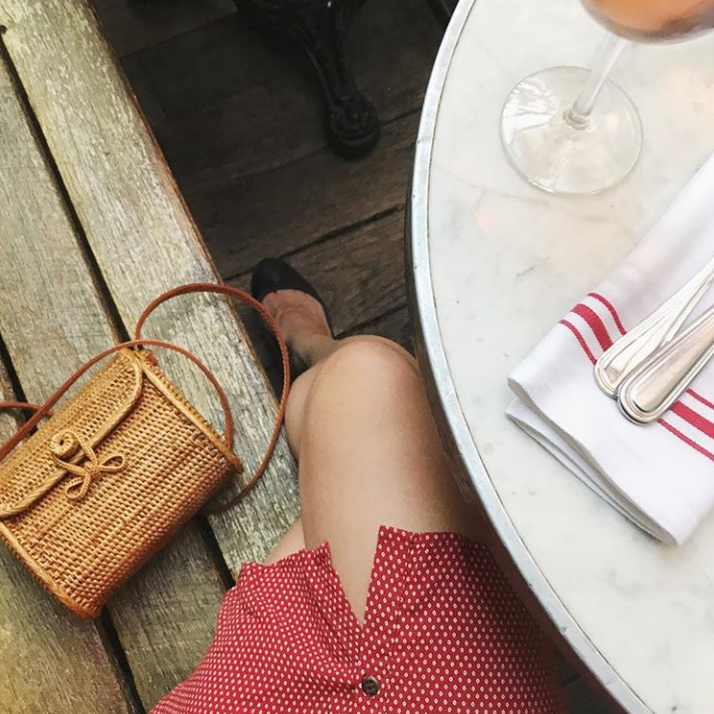 Lily Crossbody Bag | Woven Rattan