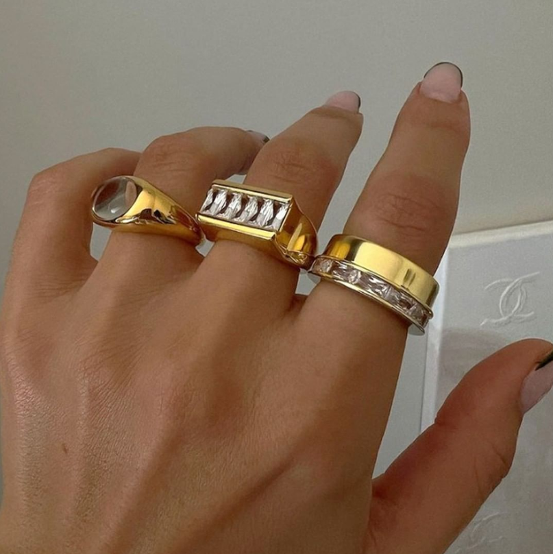 The Bordeaux Ring | 18K Yellow Gold-Plated