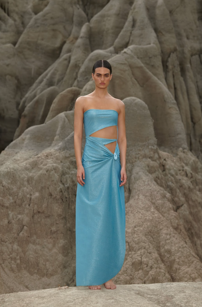 Rhea Maxi Dress | Maui Blue