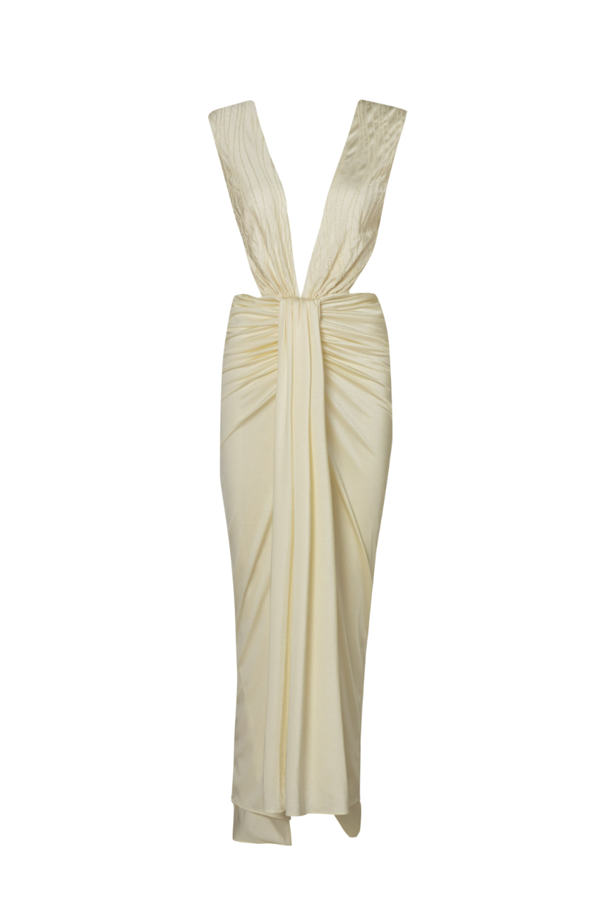 Nia Maxi Dress | White